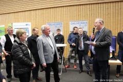 Eröffnung des regionalen Ausbildungstages mit Bürgermeister Dr. Lohner und Organisator Waldemar Schalt in der Sporthalle